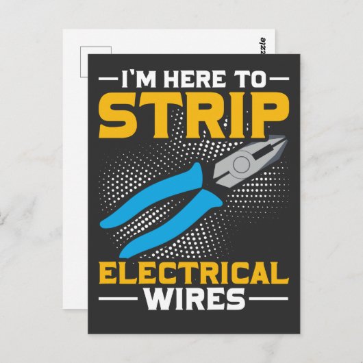 電おもしろい子ジョークことわざジョブ・ダン・ユーモア ポストカード (正面/裏面)