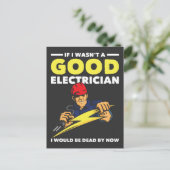 電おもしろい気ことわざ・ジョブ・ドア・ユーモア ポストカード (スタンド正面)