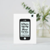 電おもしろい話バレンタインの恋はがきをオフにする シーズンポストカード (スタンド正面)