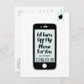 電おもしろい話バレンタインの恋はがきをオフにする シーズンポストカード (正面/裏面)