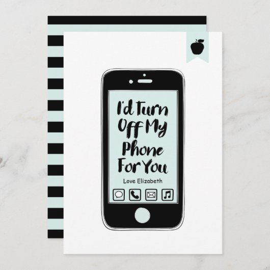 電おもしろい話バレンタインデーのラブカードを消す シーズンカード (正面/裏面)