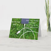 電おもしろい話充電器13番目の誕生日カード カード (正面)