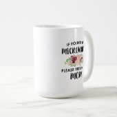 電もし子レンジで見つかったので、お母さんに戻って下さい コーヒーマグカップ (正面右)