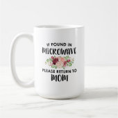 電もし子レンジで見つかったので、お母さんに戻って下さい コーヒーマグカップ (左)