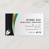 電エレガント気名刺 名刺 (裏面)