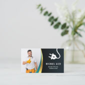 電エレガント気名刺 名刺 (スタンド正面)