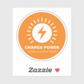 電カスタム太陽の源ビニール シール (シート)