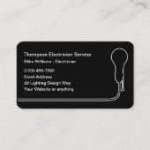 電カッコいい気モダン業者の名刺 名刺 (正面)