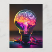電カラフル気脳電球 ポストカード (正面)