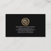 電カラフル気金ゴールド電球 名刺 (裏面)