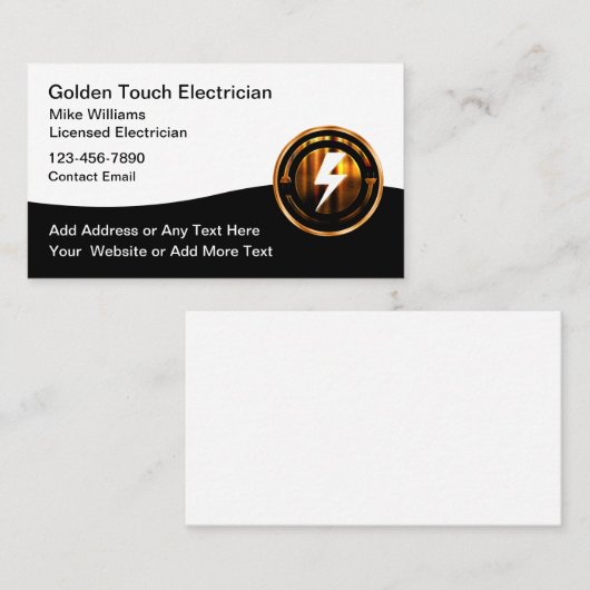 電クール気サービスの名刺 名刺 (正面/裏面)