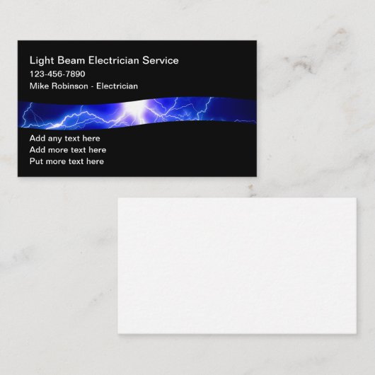 電クール気業者の名刺 名刺 (正面/裏面)