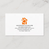 電シンプル気回路配線電気技師サービス 名刺 (裏面)