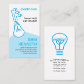 電スタイリッシュ球拡張電気技師 名刺 (正面/裏面)