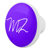 電パーソナライズされた気インディゴブルー セラミックノブ (右)