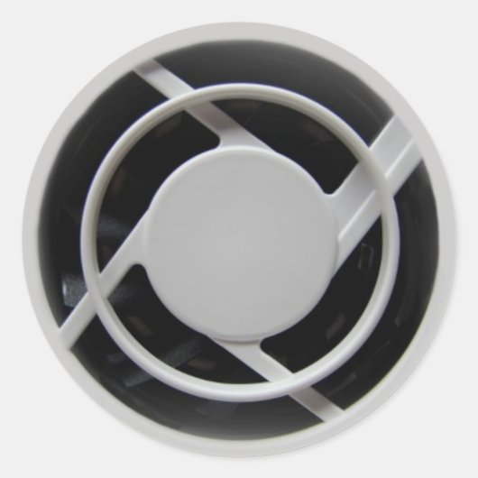 電フェイク子冷却ファン ラウンドシール (正面)