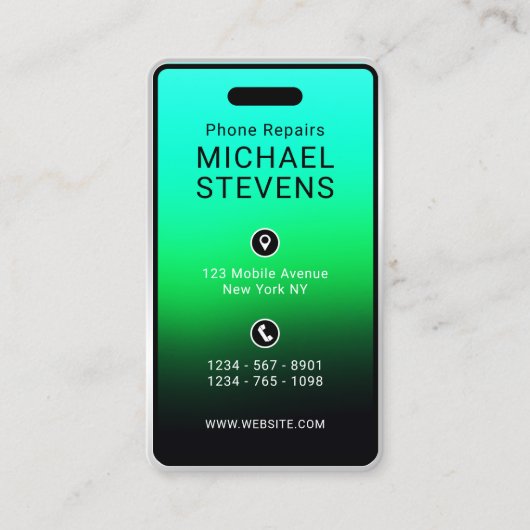 電フェイク話は名刺 名刺 (正面)