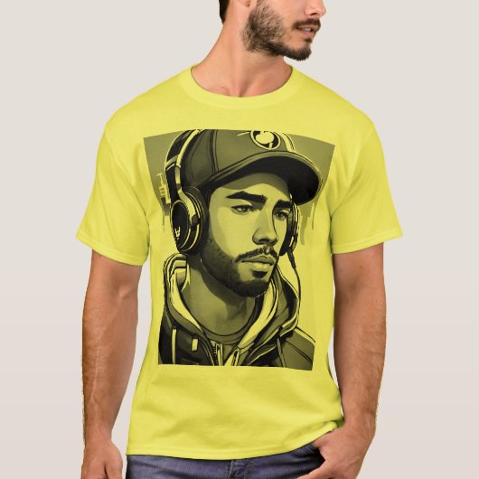 電ポップ・アートの力 Tシャツ (正面)