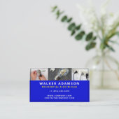 電ミニマル気モダン稲妻球 名刺 (スタンド正面)