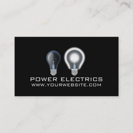 電モダン力電気カード 名刺 (正面)