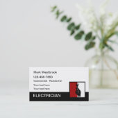 電モダン気テーマ 名刺 (スタンド正面)