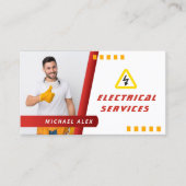 電モダン気トレンディー名刺 名刺 (正面)