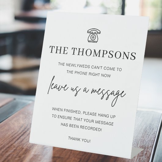 電モダン話帳 |音声ゲストブックサイン 台座サイン