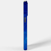 電モノグラムの気ブルー効果 Case-Mate iPhoneケース (裏面 / 右)