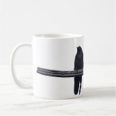 「電信の上のラヴェンス」は野生動物のマグを振り返る コーヒーマグカップ (左)