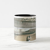 電信を巻いてwoでタンクでケーブルで通信して下さい ツートーンマグカップ (中央)