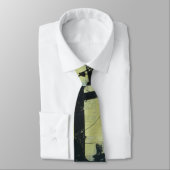 電信柱-青および黄色の電柱 ネクタイ (タイ)