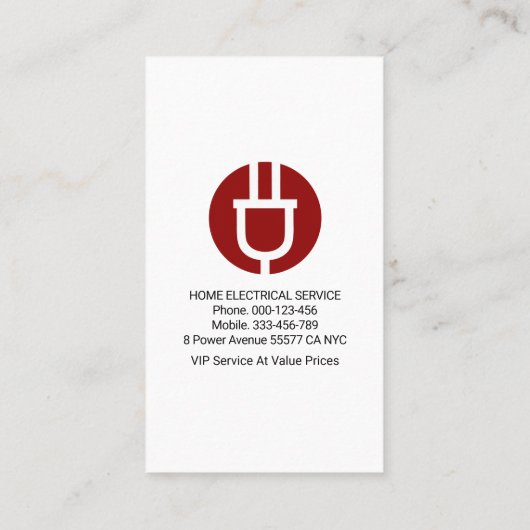 電光性青色電球の電気技師 名刺 (裏面)