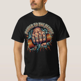 電力を人々に ハイボルテージ電気技師ギフト Tシャツ