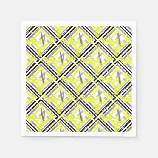 電力エネルギー抽象芸術芸術 スタンダードカクテルナプキン (正面)