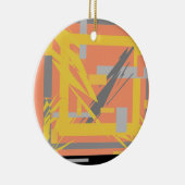 電力エネルギー抽象芸術芸術 セラミックオーナメント (右)