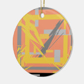 電力エネルギー抽象芸術芸術 セラミックオーナメント (左)