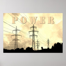 電力タワーとライン電力