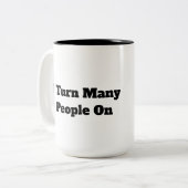 電力ラインマンマカスタマイズグ(It) ツートーンマグカップ (正面左)