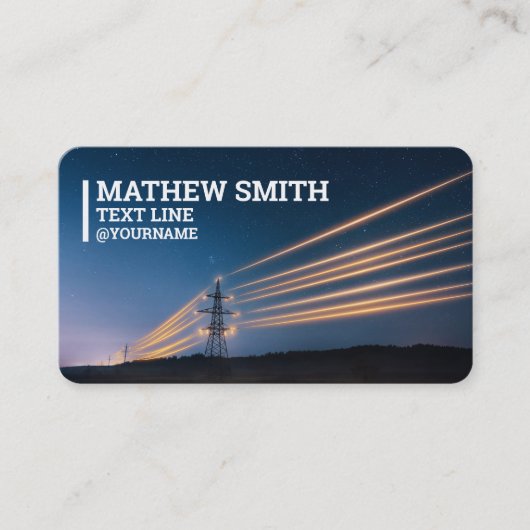 電力供給電気 名刺 (正面)