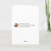 電力効率に優れたお誕生日ケーキ誕生日カード カード (裏面)