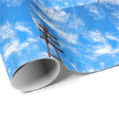 電力線および電気棒の上向きの意見 ラッピングペーパー (ロールコーナー)