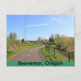 電力線パーク自転車道、歩道 ポストカード