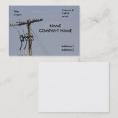 電力線棒 名刺 (正面/裏面)