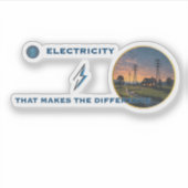 電力：広大な自然の中で灯された家 シール (正面)