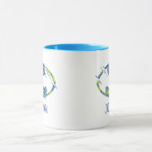 電動アップバットマンシンボル マグカップ (中央)