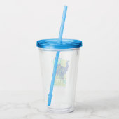 電動アップバットマンランニングズタイポグラフィ アクリルタンブラー (裏面)