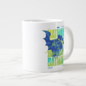 電動アップバットマンランニングズタイポグラフィ ジャンボコーヒーマグカップ (正面右)