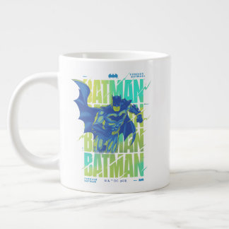 電動アップバットマンランニングズタイポグラフィ ジャンボコーヒーマグカップ