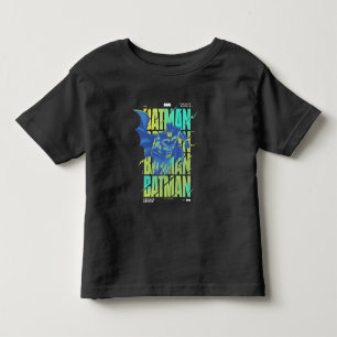 電動アップバットマンランニングズタイポグラフィ トドラーTシャツ