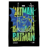 電動アップバットマンランニングズタイポグラフィ ミディアムペーパーバッグ (裏面)